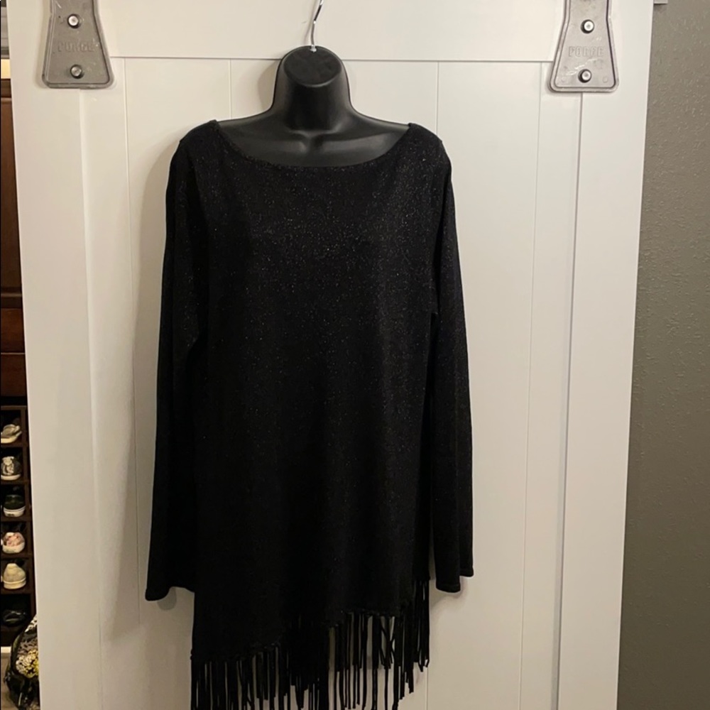 Sparkly black and gold sweater